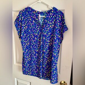 Dear Scarlett Floral Blue Women's Top